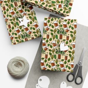 Hops and Beer Gift Wrapping Paper