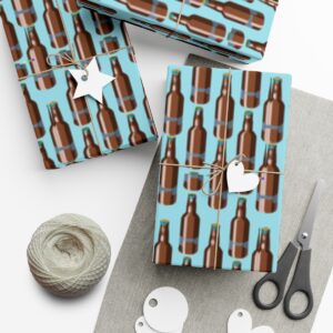 Beer Bottle Wrapping Paper